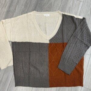 E & M knitted sweater Sz L NWOT